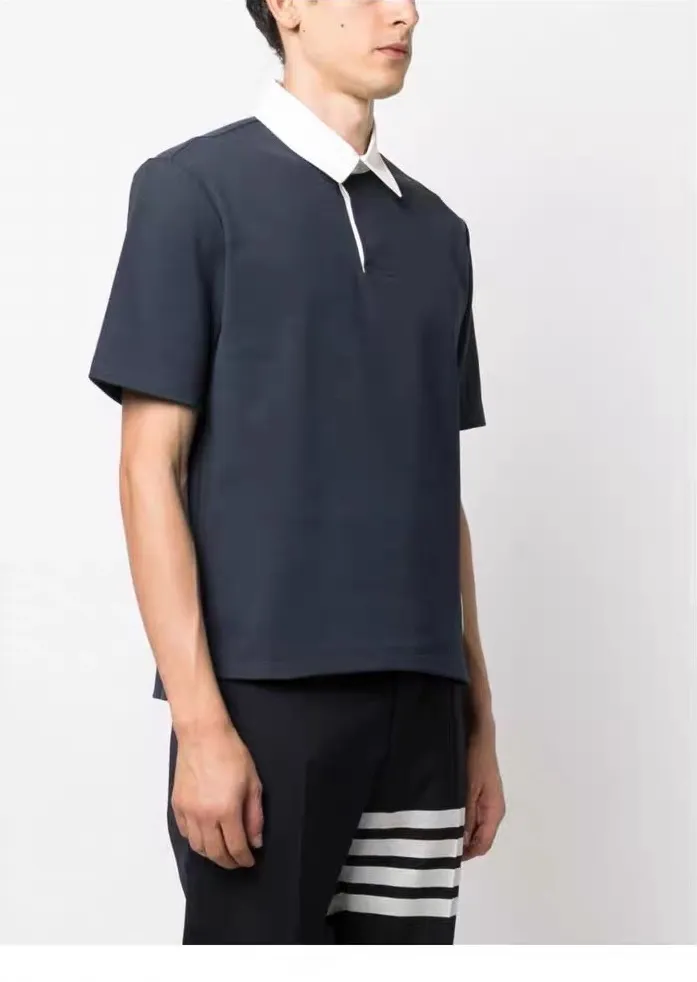 THOM BROWNE TB 24 POLO Royal Blue